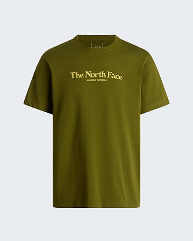 Mens Lowercase Regular TShirt TNF Forest Olive HERO