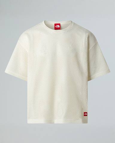 Unisex Red Box Mesh TShirt TNF White Dune HERO