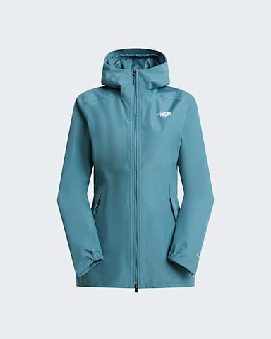 Womens Hikesteller Parka Shell Jacket TNF Stormy Blue HERO