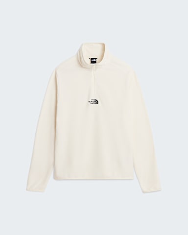 Mens Glacier 14 Zip Fleece TNF White Dune HERO
