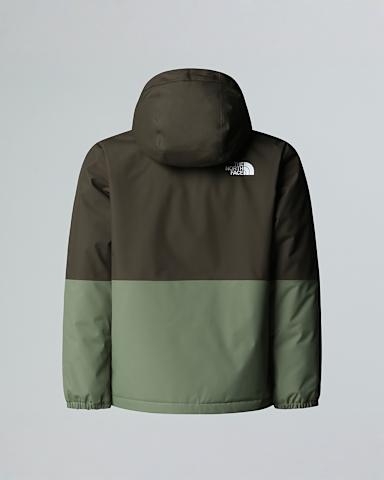 Boys Warm Antora Rain Jacket TNF New Taupe GreenBark Mist ALT1