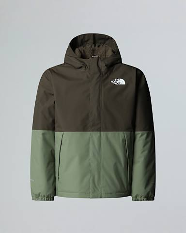 Boys Warm Antora Rain Jacket TNF New Taupe GreenBark Mist HERO