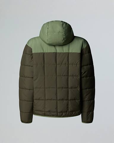Boys Reversible Shasta FullZip Hooded Jacket TNF New Taupe GreenBark Mist alt1