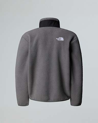 Boys Yumiori FullZip Fleece Jacket TNF Smoked PearlTNF Black ALT1