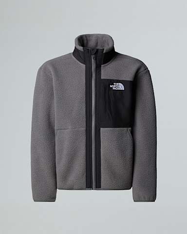 Boys Yumiori FullZip Fleece Jacket TNF Smoked PearlTNF Black HERO