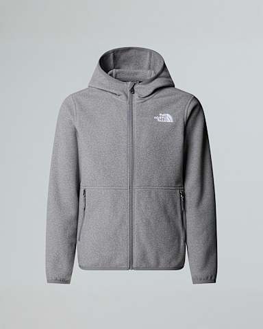 Teens Glacier FullZip Fleece TNF TNF Mid Grey Heather HERO