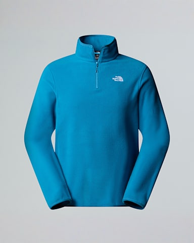 Glacierfleece met kwartrits voor heren TNF Dusk Blue hero