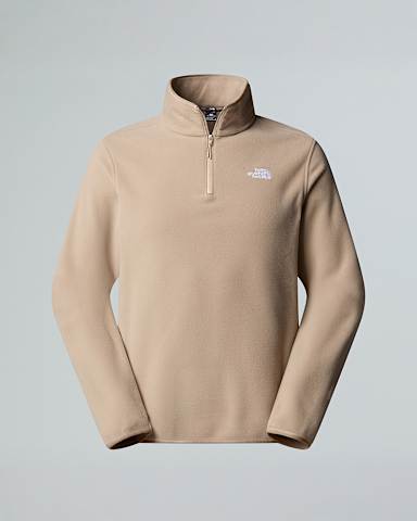Mens Glacier 14 Zip Fleece TNF Mushroom Grey HERO
