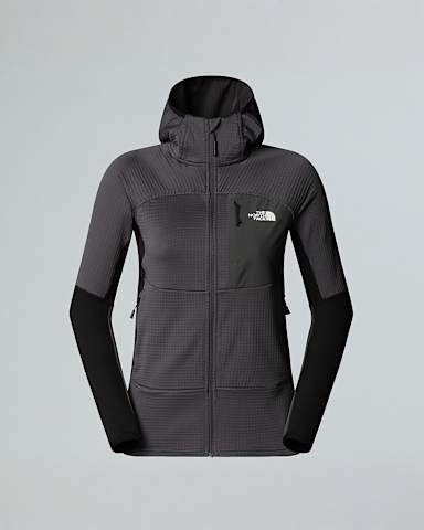 Womens Stormgap Power Grid Hooded Jacket TNF Anthracite GreyTNF Black hero