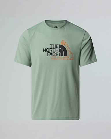 Mens Foundation Mountain Graphic TShirt TNF Slate Moss HERO