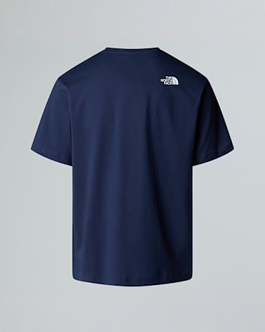 Mens Mountain Logo Relaxed Pocket TShirt TNF Summit Navy ALT1