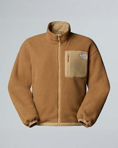 Womens Yumiori Reversible Fleece Jacket TNF Khaki StoneUtility Brown HERO