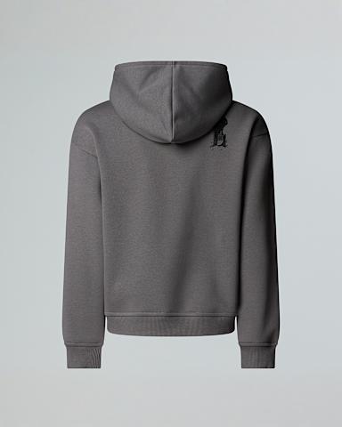 Felpa con cappuccio Sports Oversized Graphic da ragazzo TNF Smoked Pearl ALT1