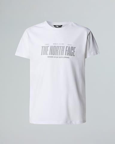 Tshirt Reflective Logo Relaxed da ragazzo TNF TNF White HERO