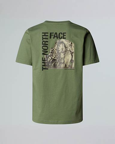 Mens Half Dome Photo TShirt TNF Bark Mist ALT1
