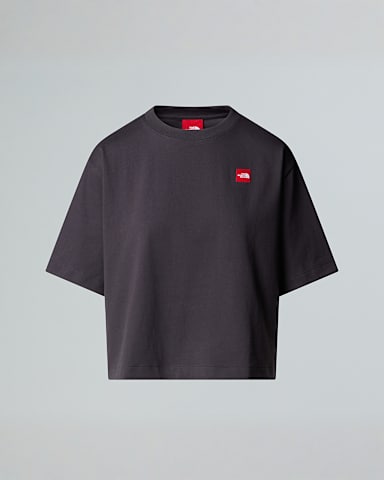 Camiseta de corte cuadrado Red Box para mujer TNF Obsidian HERO