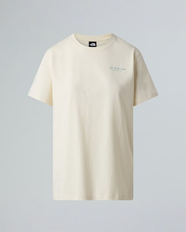 Womens Inspire Exploration Relaxed TShirt TNF White DuneBlue Eclipse HERO
