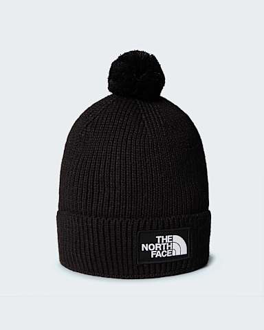TNF Logo Box Pom Beanie TNF TNF Black HERO