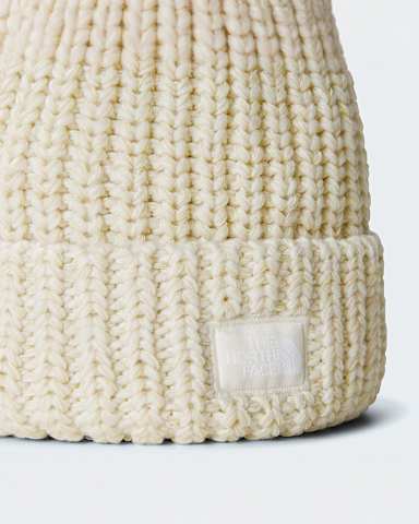 Cosy Chunky Cabin Beanie TNF Gardenia WhiteGravelKhaki StoneGardenia White ALT2