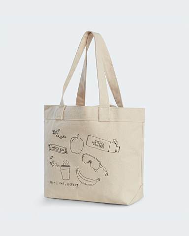 Cotton Tote Bag TNF Hike Pick Nik Graphic HERO