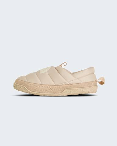 Womens Nuptse Winter Mules TNF Timeless TaupeCalacatta HERO
