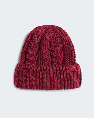 OhMega Beanie W TNF Burgundy Crush HERO