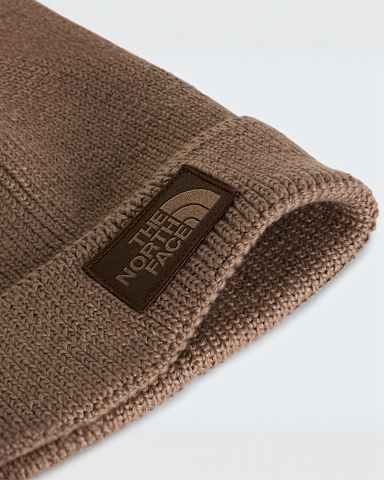 TNF Logo Boxbeanie met boord TNF Garnet ALT2