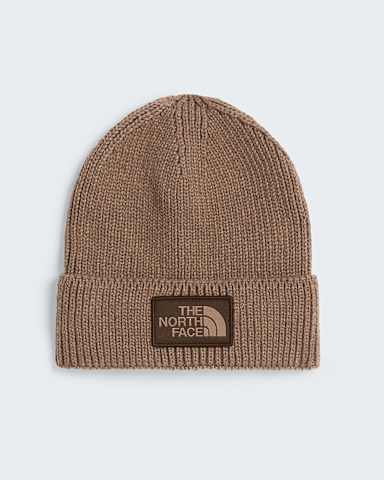 TNF Logo Boxbeanie met boord TNF Garnet HERO