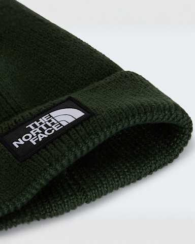 TNF Logo Box Beanie mit Umschlag TNF Bottle Green ALT2