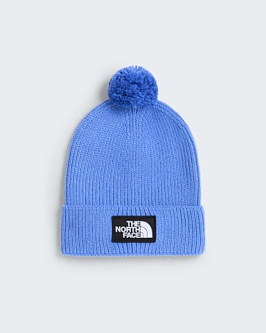 TNF Logo Box Pom Beanie TNF Indigo Wonder HERO