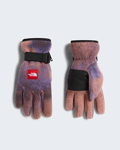 Red Box Fleece Gloves TNF Grounded Plum 1989 Catalogue Print hero