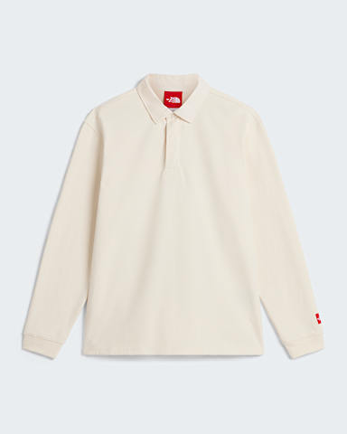 TNF Red Box Rugby Shirt Unisex TNF White Dune HERO