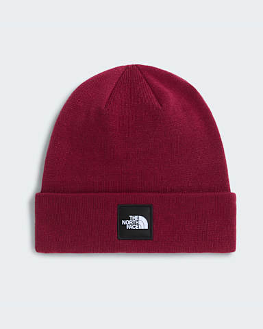 Dock Worker recycelte Beanie TNF Burgundy Crush HERO