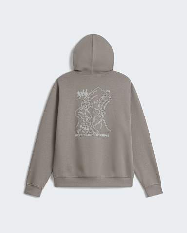 Sweat  capuche graphique dcontract unisexe NSE Slopes TNF Stone Slab HERO