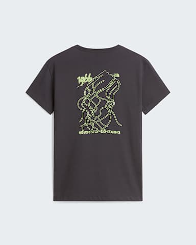 Tshirt graphique dcontract unisexe NSE Slopes TNF Anthracite Grey HERO