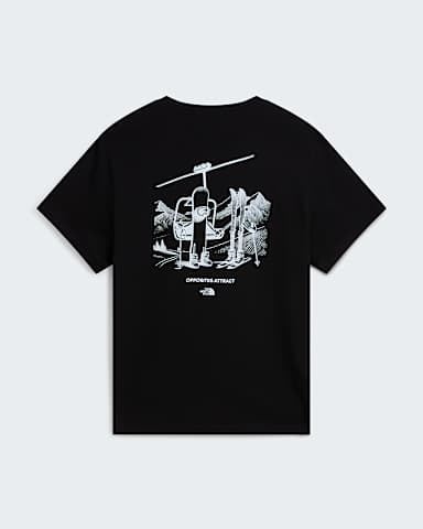 Unisex Opposites Attract Relaxed Graphic TShirt TNF TNF Black hero