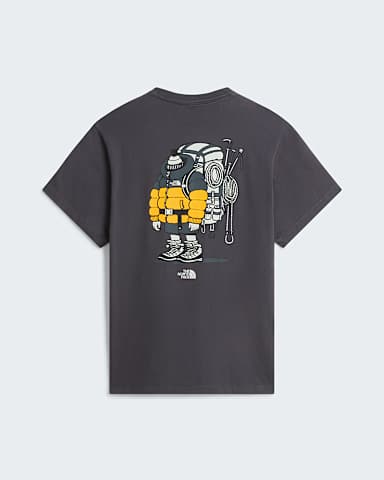 Gear Up Get Out Graphic TShirt Uniseks TNF Anthracite Grey HERO