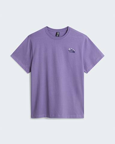 Natuurlijke High Society Ontspannen Graphic TShirt uniseks TNF Grounded Plum ALT1