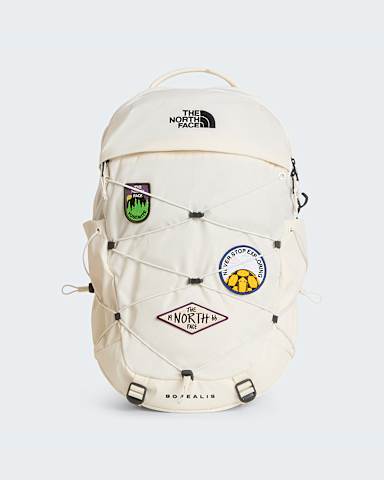 Womens Borealis Patch Backpack TNF White DunePatch HERO