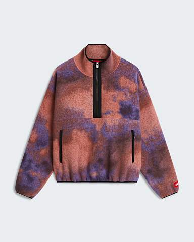 Pile con mezza cerniera TNF Red Box Printed unisex﻿ TNF Grounded Plum 1989 Catalogue Print HERO
