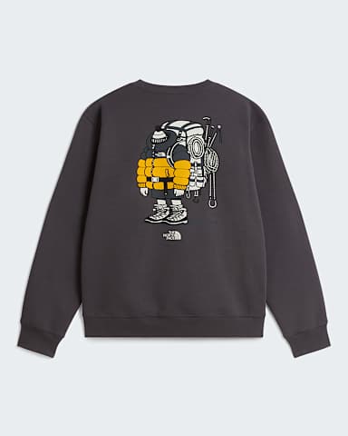 Felpa Gear Up Get Out con grafica unisex TNF Anthracite Grey ALT1