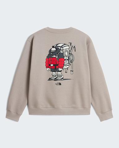 Unisex Gear Up Get Out Graphic Sweatshirt TNF Stone Slab ALT1