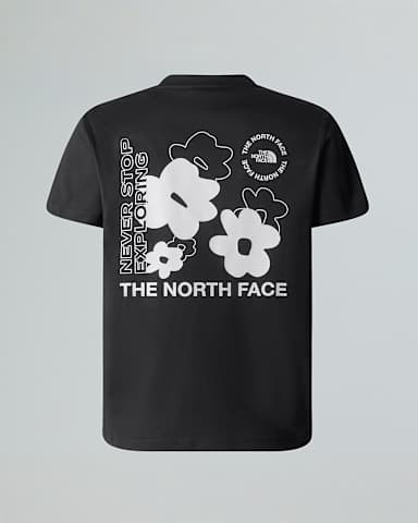 Tshirt Flower dalla vestibilit ampia con grafica da ragazza TNF TNF Black ALT1
