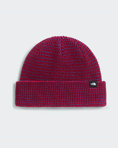 TNF Fisherman Beanie TNF Burgundy Crush Multi HERO