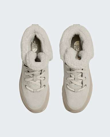 Scarponi impermeabili in pelle con lacci ThermoBall da donna TNF White DuneTimeless Taupe alt1