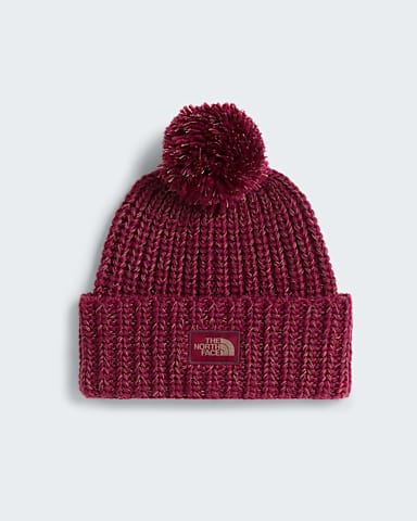 Cosy Chunky Cabin Beanie TNF Burgundy CrushUtility BrownCardinal RedDeep Burgundy HERO