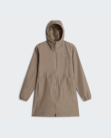 Damska parka przeciwdeszczowa Daybreak Mid TNF Mocha Brown hero