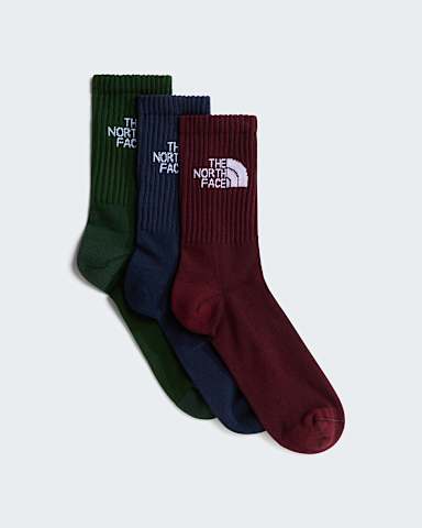 Everyday Standard Crew Socks TNF Bottle GreenDeep BurgundySummit Navy HERO