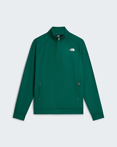 Felpa con cerniera a 14 Pioneer Peak da uomo TNF Evergreen hero