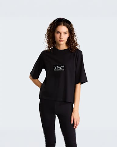 Womens Zumu 20 Boxy TShirt TNF TNF Black HERO